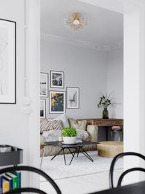 Lampada da soffitto Retrow, Struttura: metallo, Dorato, trasparente, Ø 50 x Alt. 34 cm