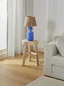 Keramická stolová lampa Alicia, Hnedá, modrá, Ø 26 x V 49 cm