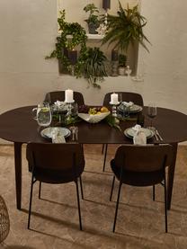 Table à manger ovale bois de manguier massif Archie, 200 x 100, Manguier massif, laqué, Bois de manguier, enduit, larg. 200 x prof. 100 cm