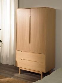 Armario en roble Cassy, 2 puertas, Patas: madera de roble macizo, Madera clara, An 100 x Al 195 cm