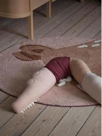 Okrągły dywan dziecięcy z bawełny Twilight, 100% bawełna, Blady różowy, brązowy, Ø 120 cm