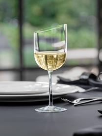 Copas de vino blanco NewMoon, 4 uds., Vidrio, Transparente, Ø 8 x Al 20 cm, 300 ml