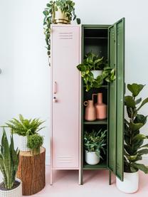 Petite armoire Skinny, Métal, enduit, Rose blush, larg. 35 x haut. 183 cm
