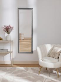 Barock-Wandspiegel Muriel, Rahmen: Massivholz, beschichtet, Rückseite: Mitteldichte Holzfaserpla, Spiegelfläche: Spiegelglas, Silber, B 50 x H 150 cm