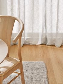 Halbtransparente Gardine Ibiza mit Tunnelsaum, 2 Stück, 100 % Polyester, Beige, B 135 x L 260 cm