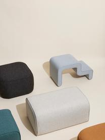 Taburete tapizado Wave, Tapizado: 100% poliéster, Tejido gris, An 72 x Al 42 cm