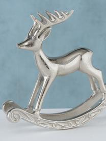 Cerf décoratif Roland, Aluminium, Argenté, larg. 21 x haut. 19 cm