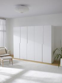 Modulaire draaideurkast Leon, 250 cm breed, diverse varianten, Wit, Klassiek interieur, B 250 x H 236 cm