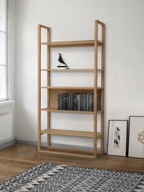 Regal NewEst aus Eichenholz, Korpus: Eichenholz, klar lackiert, Eichenholz, B 90 x H 185 cm