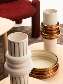 Design-Vase Ordini aus Keramik, Keramik, Off White, Schwarz, Ø 20 x H 45 cm
