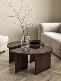 Mesa de centro redonda de madera de mango Match, 2 pzas., Madera de mango, Madera de mango oscura, Ø 90 cm