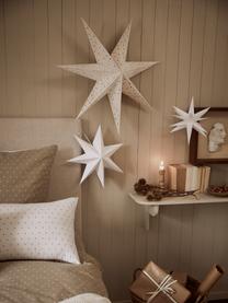 Estrella luminosa LED Zing, a pilas, Plástico, Blanco, Ø 30 cm