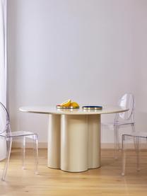 Runder Esstisch Keva aus Holz, verschiedene Grössen, Mitteldichte Holzfaserplatte (MDF), FSC-zertifiziert, beschichtet, Off White, Ø 140 cm