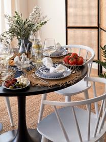 Vzorovaná súprava riadu Bodrum, 6 osôb (18 dielov), Porcelán, Tóny modrej, biela, Súprava s rôznymi veľkosťami