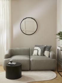 Miroir mural baroque rond Francesca, Noir, Ø 72 x prof. 2 cm