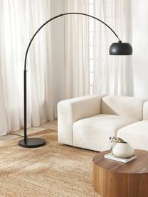 Grosse Bogenlampe Bowie, Schwarz, H 202 cm x T 42 cm
