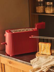 Grille-pain avec surface striée Plissé, Résine thermoplastique, Rouge, larg. 34 x prof. 19 cm