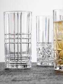 Kristall-Longdrinkgläser Highland, 4er-Set, Kristallglas, Transparent, Ø 8 x H 15 cm, 450 ml