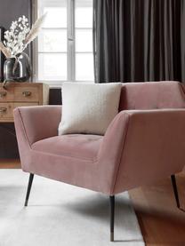 Fauteuil en velours vieux rose Kate, Velours vieux rose