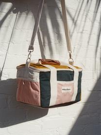 Nevera portátil Retro, 40% algodón, 40% poliéster, 15% PVC reciclado, 5% cuero, Mostaza, rosa, blanco, negro, An 32 x Al 20 cm
