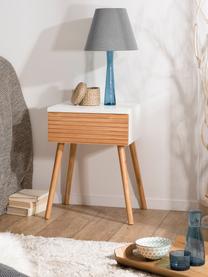 Noční stolek se zásuvkou Pedro, Bílá, borovicové dřevo, Š 40 cm, V 56 cm