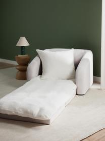 Sillón cama Eliot, Tapizado: 88% poliéster, 12% nylon , Patas: plástico, Tejido gris claro, An 100 x F 94 cm