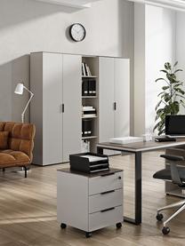 Büroregal Ancona, Oberfläche: Spanplatte mit Melaminhar, Hellbeige, Holz in Nussbaumoptik, B 41 x H 120 cm