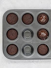 Forma na muffiny s nepřilnavou vrstvou MasterClass, Ocel s nepřilnavou vrstvou, Černá, Š 26 cm, V 2 cm