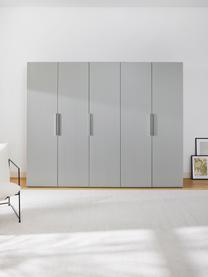 Modularer Drehtürenschrank Simone, 250 cm Breite, mehrere Varianten, Korpus: Spanplatte, FSC-zertifizi, Holz, Grau, Premium Interior, B 250 x H 236 cm