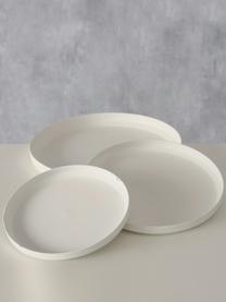 Kerzenteller-Set Mio aus Metall, 3er-Set, Metall, beschichtet, Weiß, Set in verschiedenen Größen