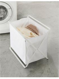 Portabiancheria Tower, Cornice: acciaio verniciato, Bianco, Larg. 46 x Alt. 40 cm