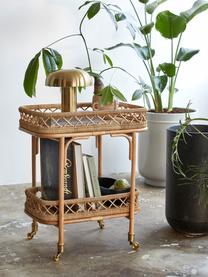 Wózek barowy z rattanu Liri, Rattan, Jasne drewno naturalne, S 62 x W 76 cm