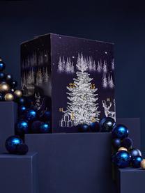 Westwing Adventskalender, Doos: papier, Donkerblauw, wit, goudkleurig, B 60 x H 54 cm
