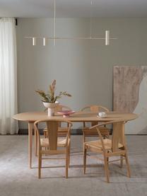 Große Pendelleuchte Cassandra, Lampenschirm: Metall, pulverbeschichtet, Baldachin: Metall, pulverbeschichtet, Beige, matt, B 143 x H 73 cm