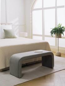 Samt-Polsterbank Penelope, Bezug: Samt (100 % Polyester) De, Gestell: Metall, Sperrholz, Samt Grau, B 110 x H 46 cm