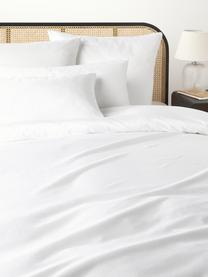 Funda de almohada de satén Comfort, Blanco, An 45 x L 110 cm