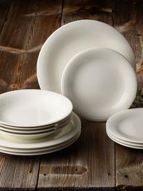 Vajilla Loop, 4 comensales (12 pzas.), Porcelana, Beige, Set de diferentes tamaños