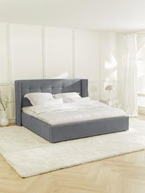 Čalouněná postel s úložným prostorem Star, Antracitová, Š 140 x D 200 cm