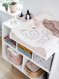 Wickelkissen Dreamy Dots, Bezug: 100% Baumwolle, Oeko-Tex-, Matratze: 100% PU-Schaumstoff Das i, Rosa, B 50 x L 65 cm