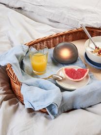 Mobiele LED tafellamp Soft Spot, dimbaar, Lamp: kunststof, Donkergrijs, semi-transparant, Ø 11 x H 7 cm
