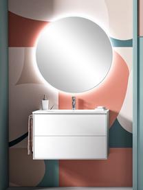 Set lavabo in varie misure Ago 4 pz, Superficie dello specchio: lastra di vetro, Bianco, Larg. 81 x Alt. 190 cm