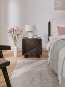 Szafka nocna z litego drewna mangowego Louis, Lite drewno mangowe lakierowane, Drewno mangowe, S 50 x W 50 cm