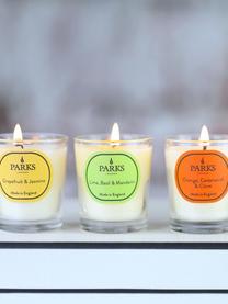 Set de velas perfumadas Vintage Aromatherapy, 10 uds., Recipiente: vidrio, Fragancias diferentes, Ø 5 x Al 5 cm