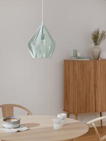 Scandi hanglamp Carlton, Lampenkap: gelakt staal, Lichtgroen, Ø 31 x H 40 cm