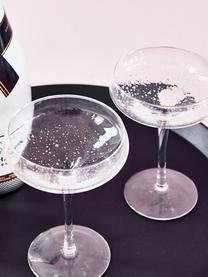 Ručně foukaná sklenice na šampaňské Bubble, 4 ks, Sklo, Transparentní, Ø 11 cm, V 16 cm, 200 ml