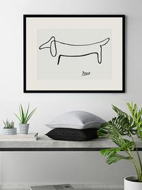 Lámina decorativa Dog From Pablo Picasso, Blanco, negro, An 83 x Al 63 cm