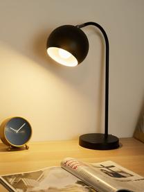 Lámpara de escritorio True Love, Pantalla: metal recubierto, Cable: cubierto en tela, Negro, An 26 x Al 47 cm