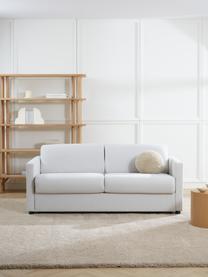 Slaapbank Morgan (2-zits) met matras, Bekleding: 100% polyester Met 35.000, Poten: massief grenenhout, FSC-g, Geweven stof gebroken wit, B 187 x D 92 cm