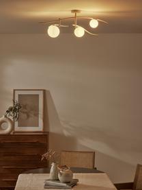 Veľká stropná lampa Nebo, Svetlobéžová, Š 80 x V 29 cm
