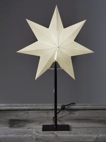 Leuchtobjekt Frozen, mit Stecker, Lampenschirm: Papier, Lampenfuß: Metall, beschichtet, Weiß, Schwarz, B 34 x H 55 cm